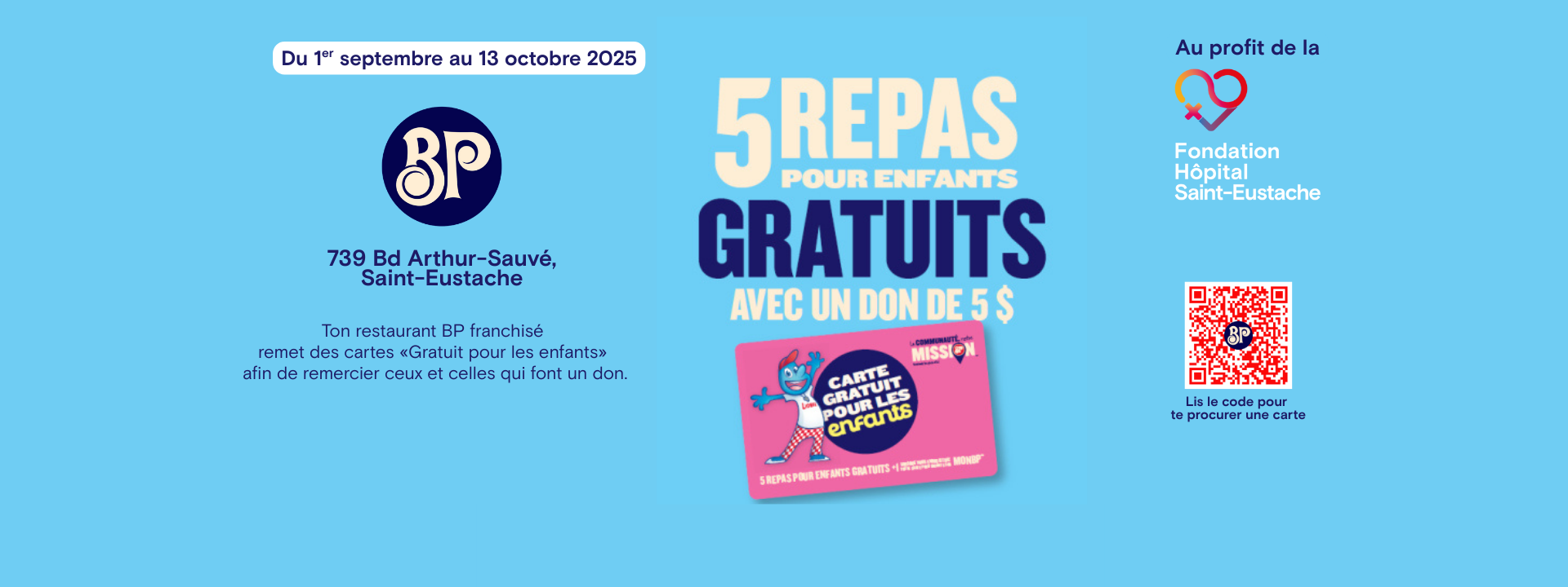 cartes pour enfants boston pizza 2025