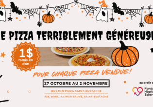 Une pizza terriblement généreuse!